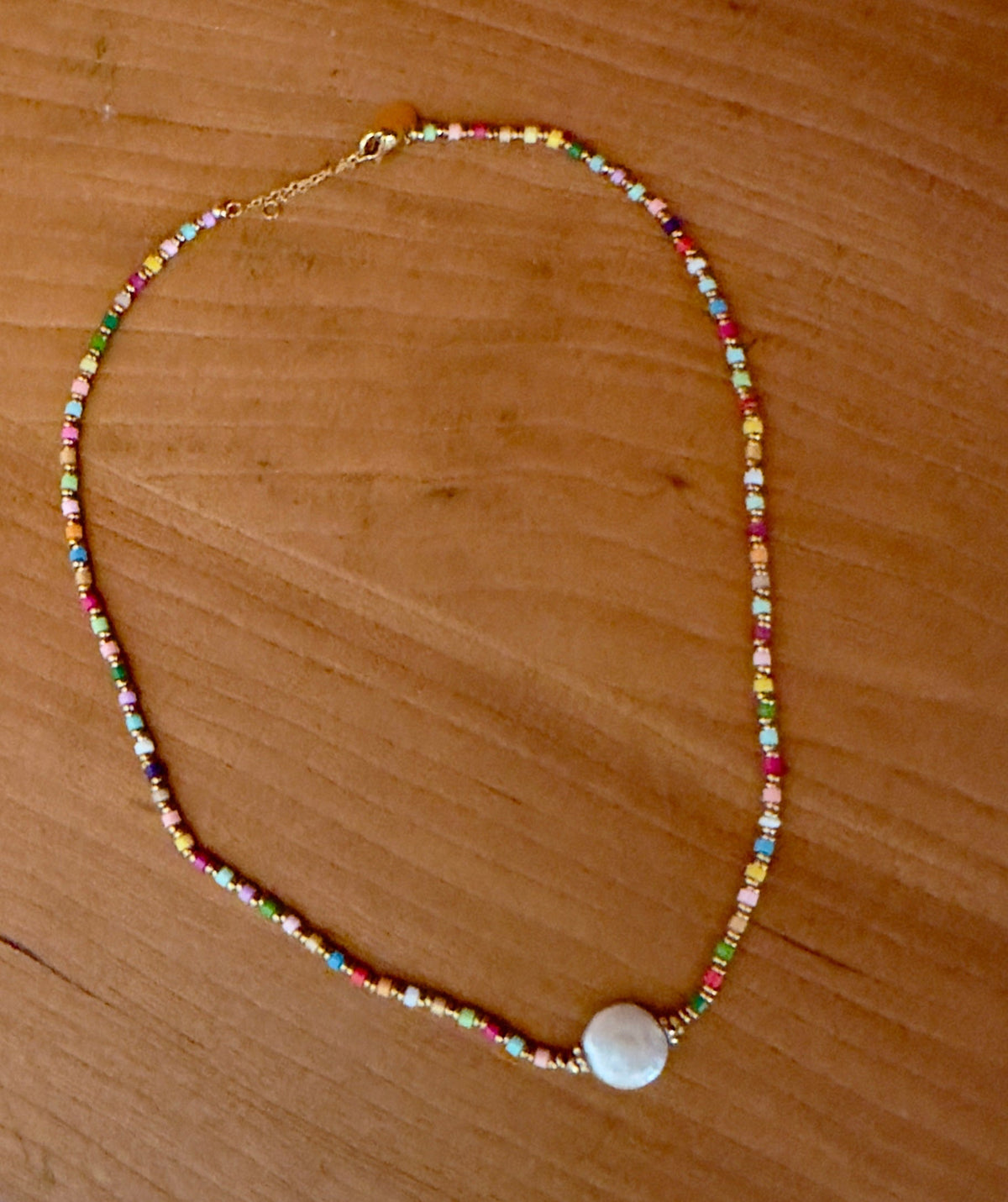 Collar Cuentas Multicolor Perla Barroca