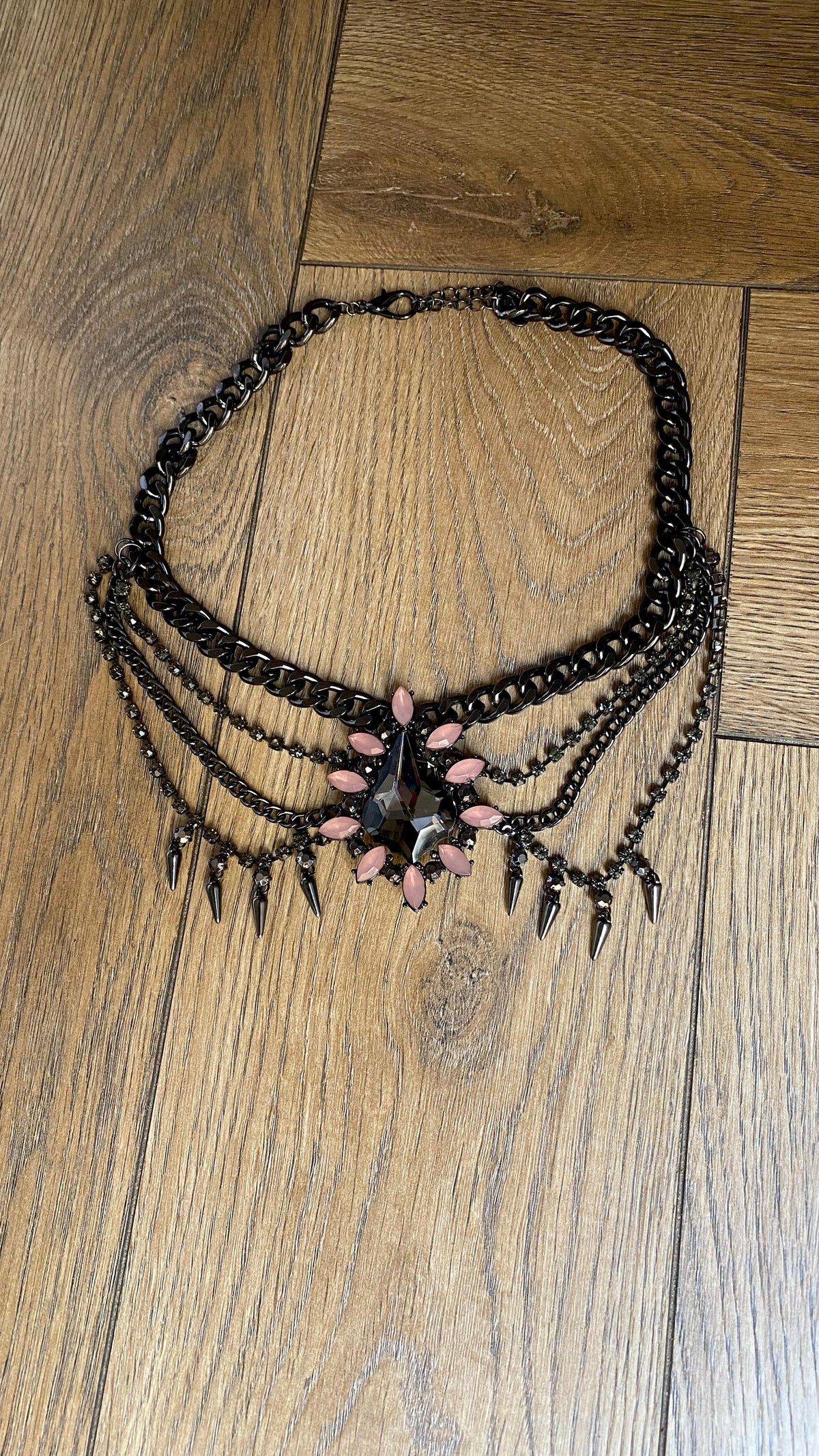 Collar/Gargantilla Ébano Rosa 🩷