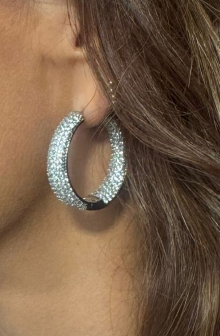 Pendientes Aro Brillo Glam✨