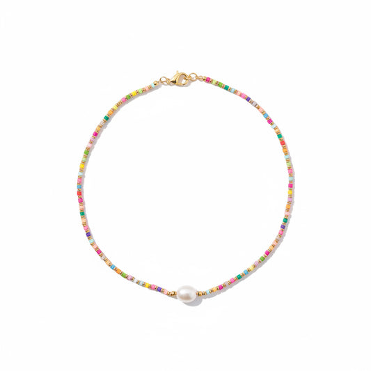 Collar Cuentas Multicolor Perla Barroca