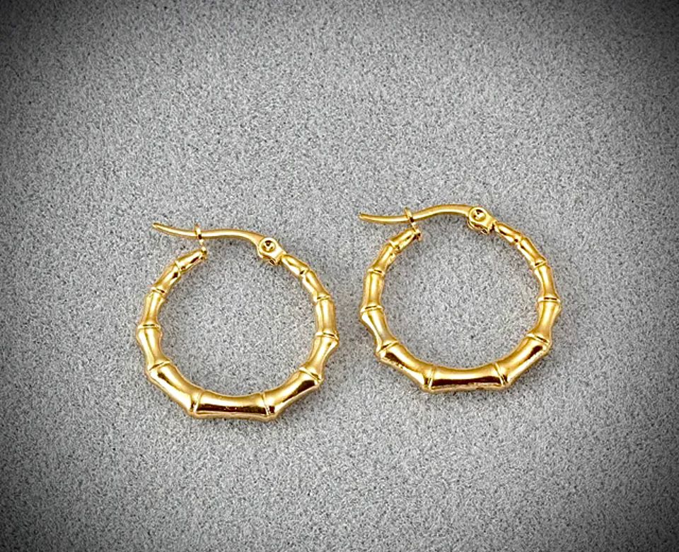Pendientes Aros Little Bambú