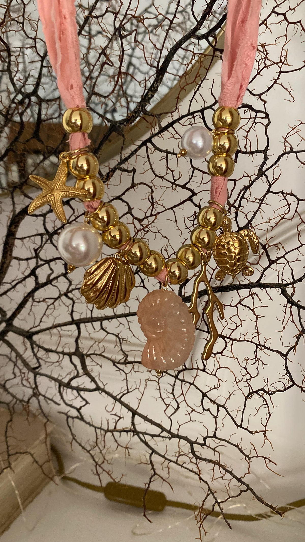 Collar Coral Rosa
