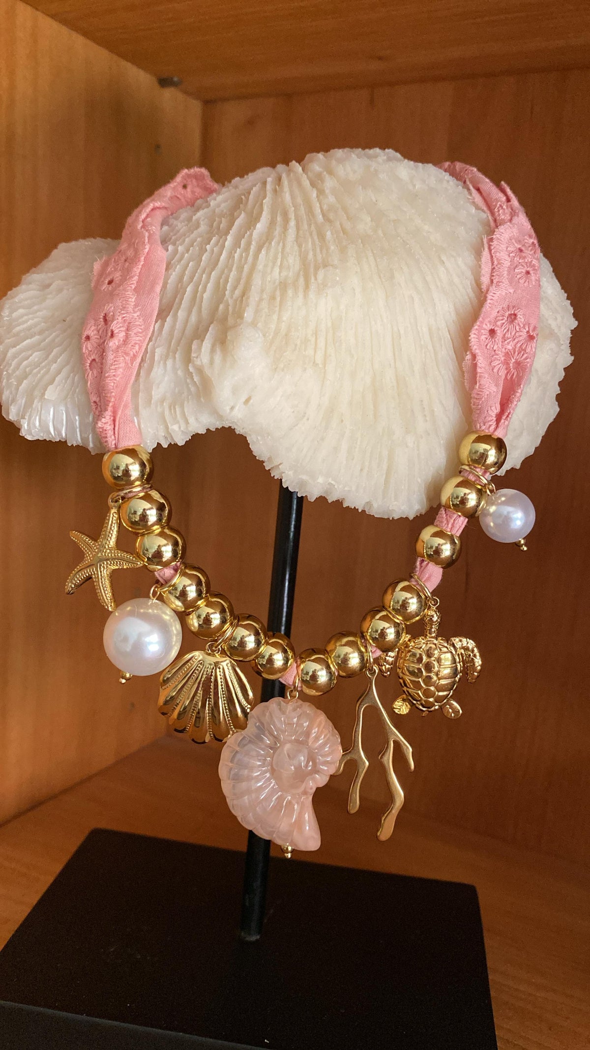 Collar Coral Rosa