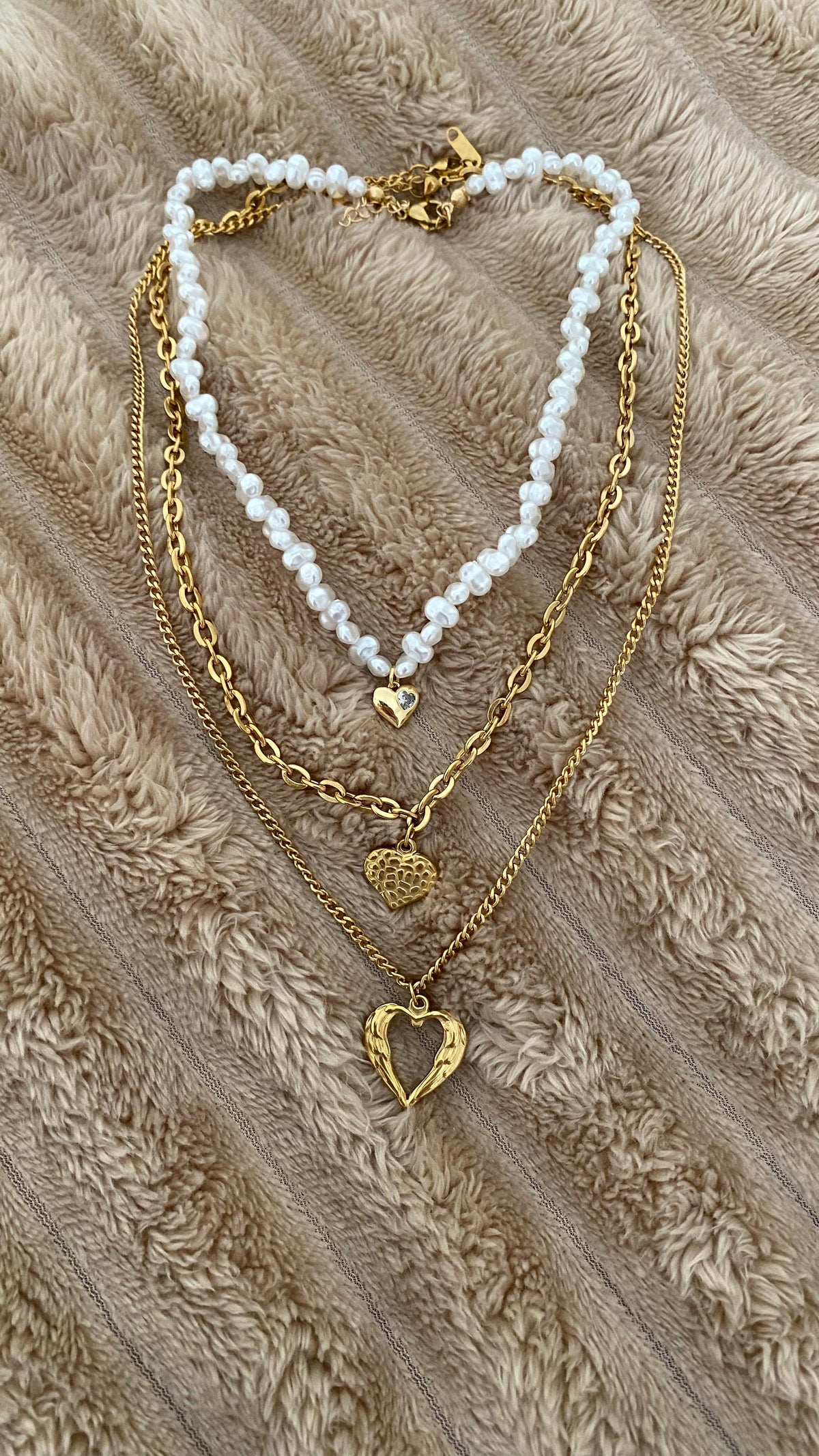 Collar Trío de corazones ❤️