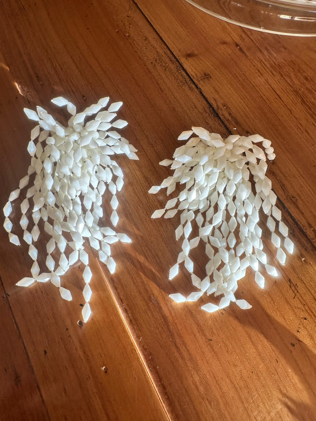 Pendientes Cascada Blanca