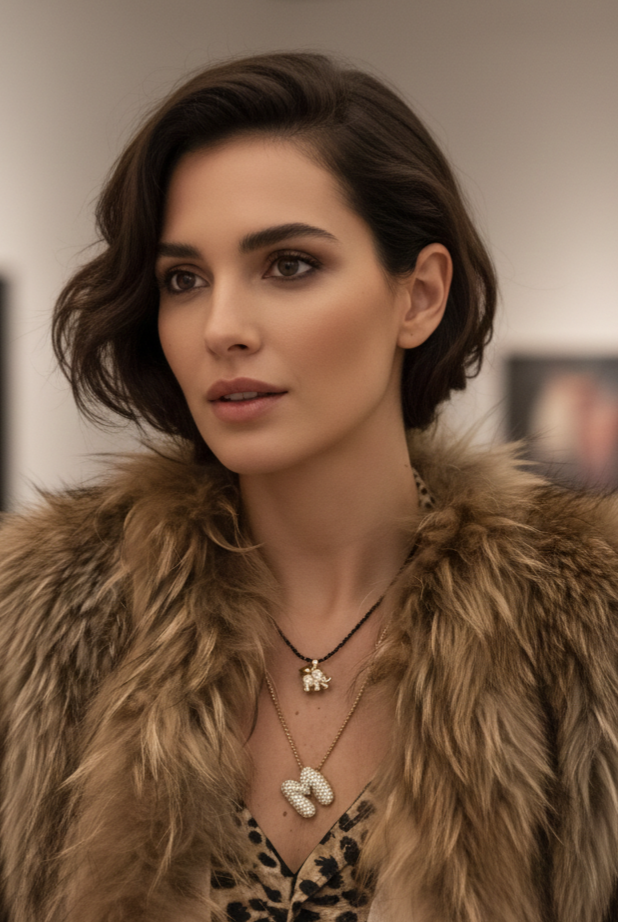 Collar inicial golden globe