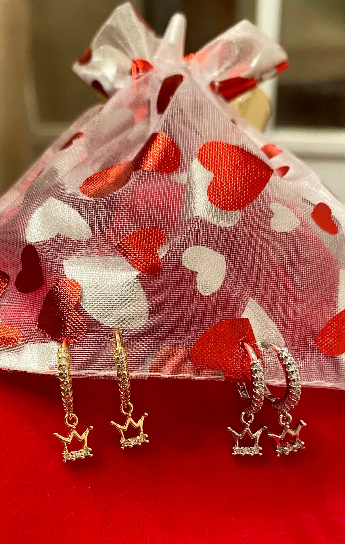 Mini pendientes Reina