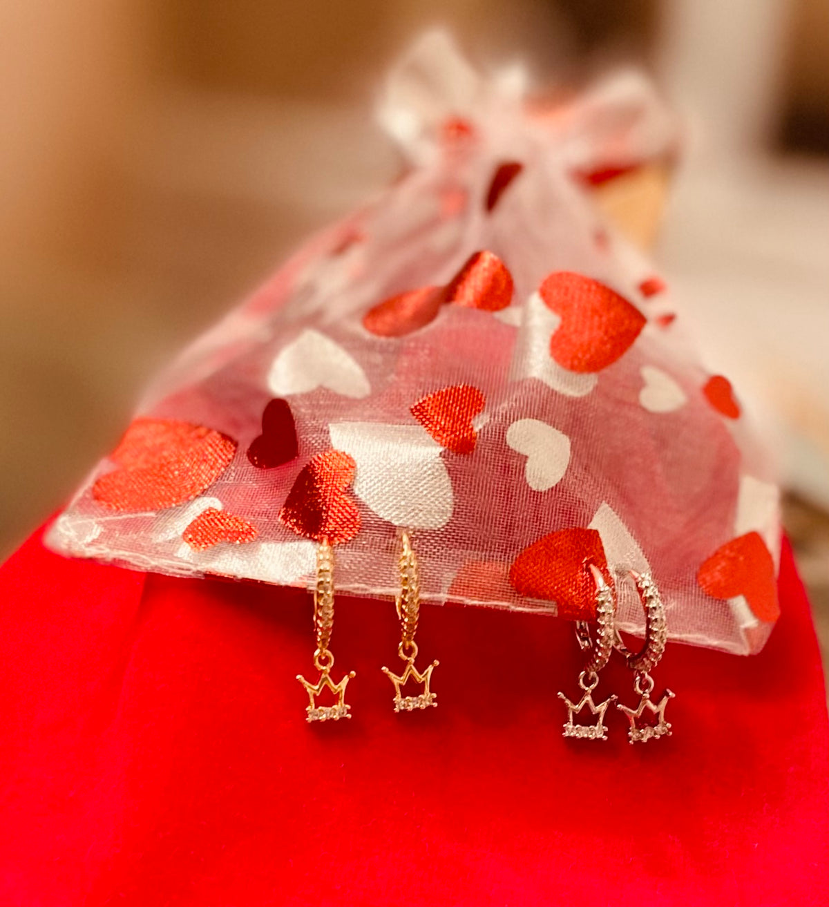 Mini pendientes Reina