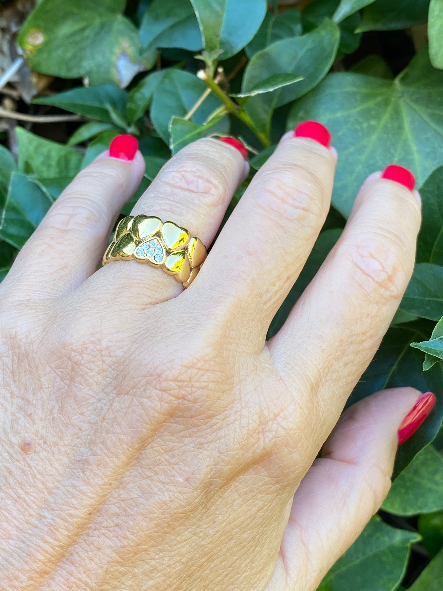 Anillo Corazones