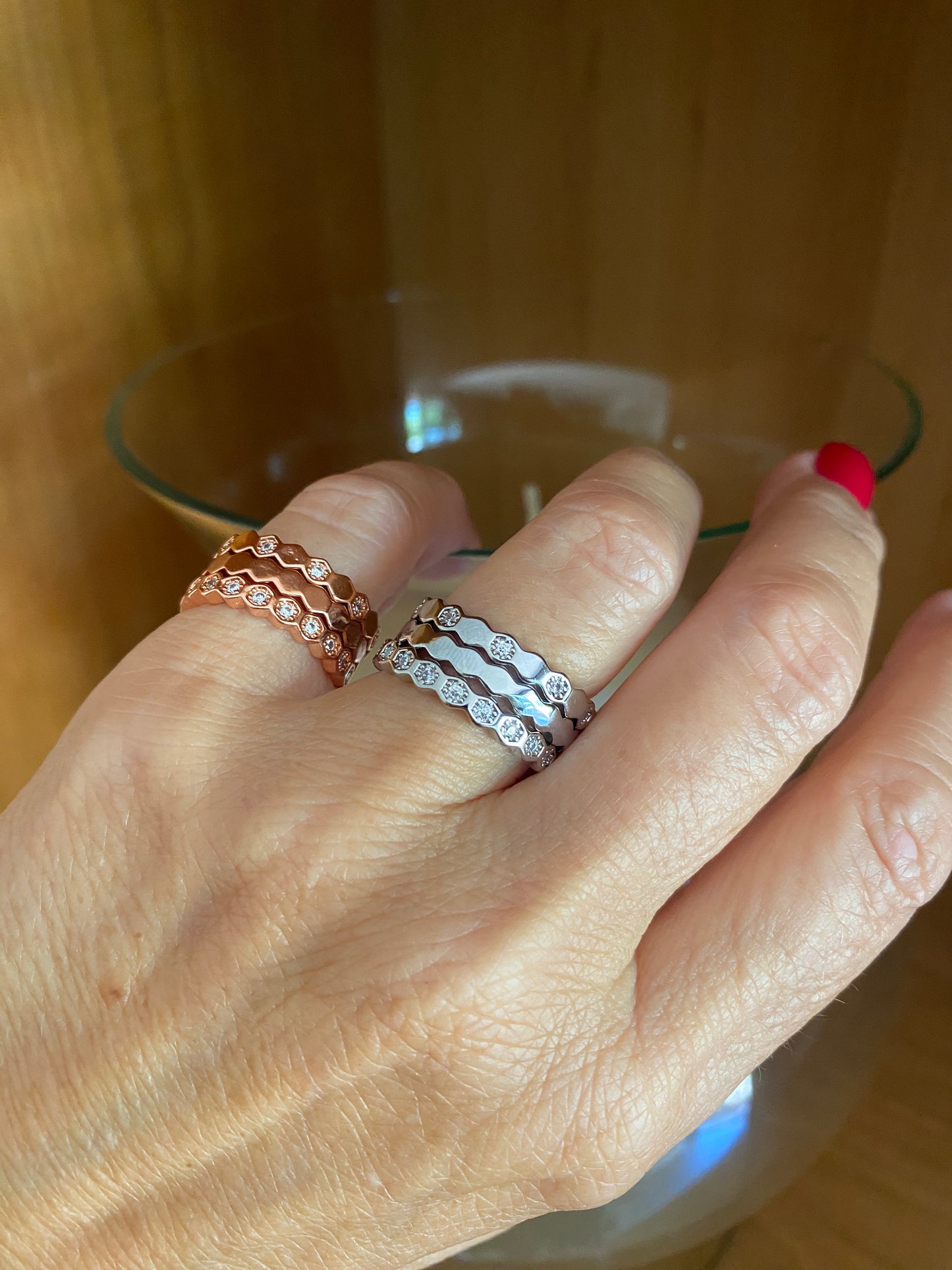Trío Anillos Queen Bee
