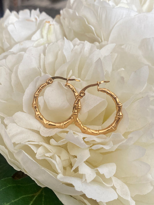 Pendientes Aros Little Bambú