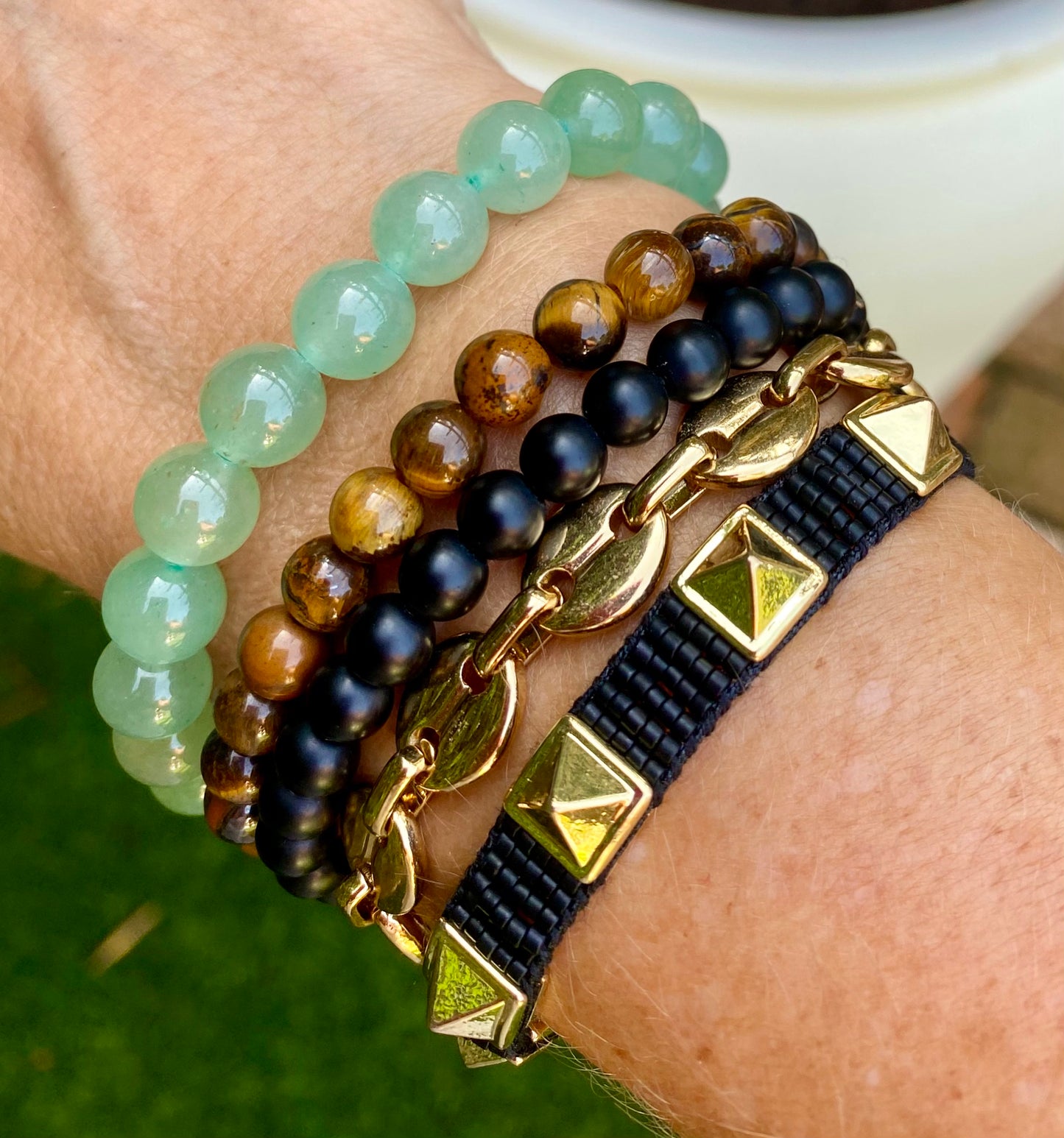 Pulseras Punky Gold