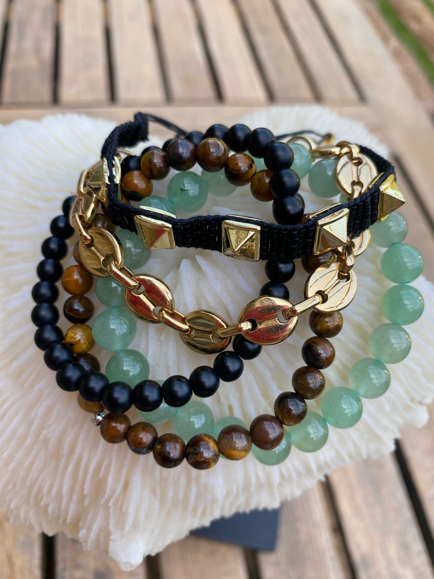 Pulseras Punky Gold