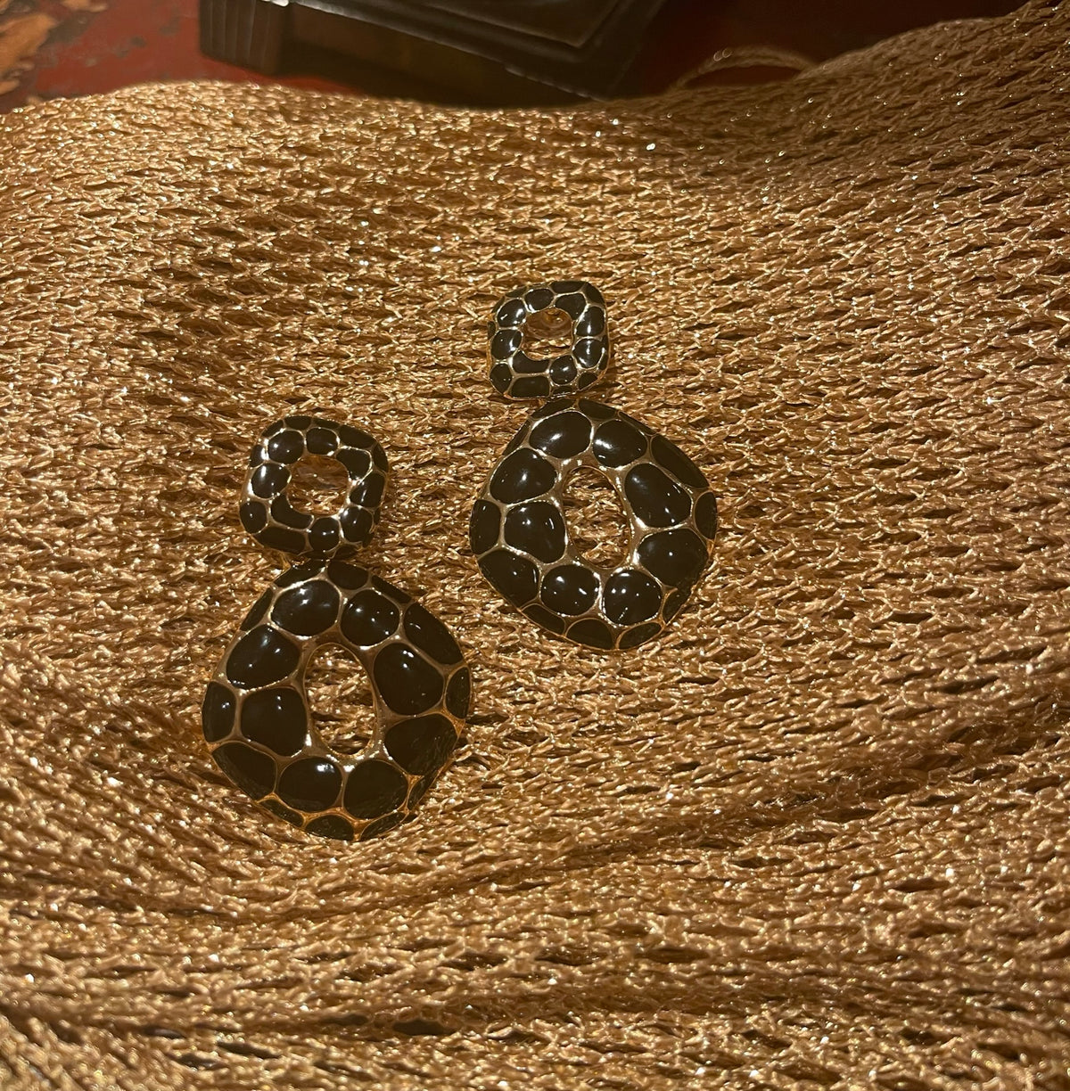 Pendientes aros negros