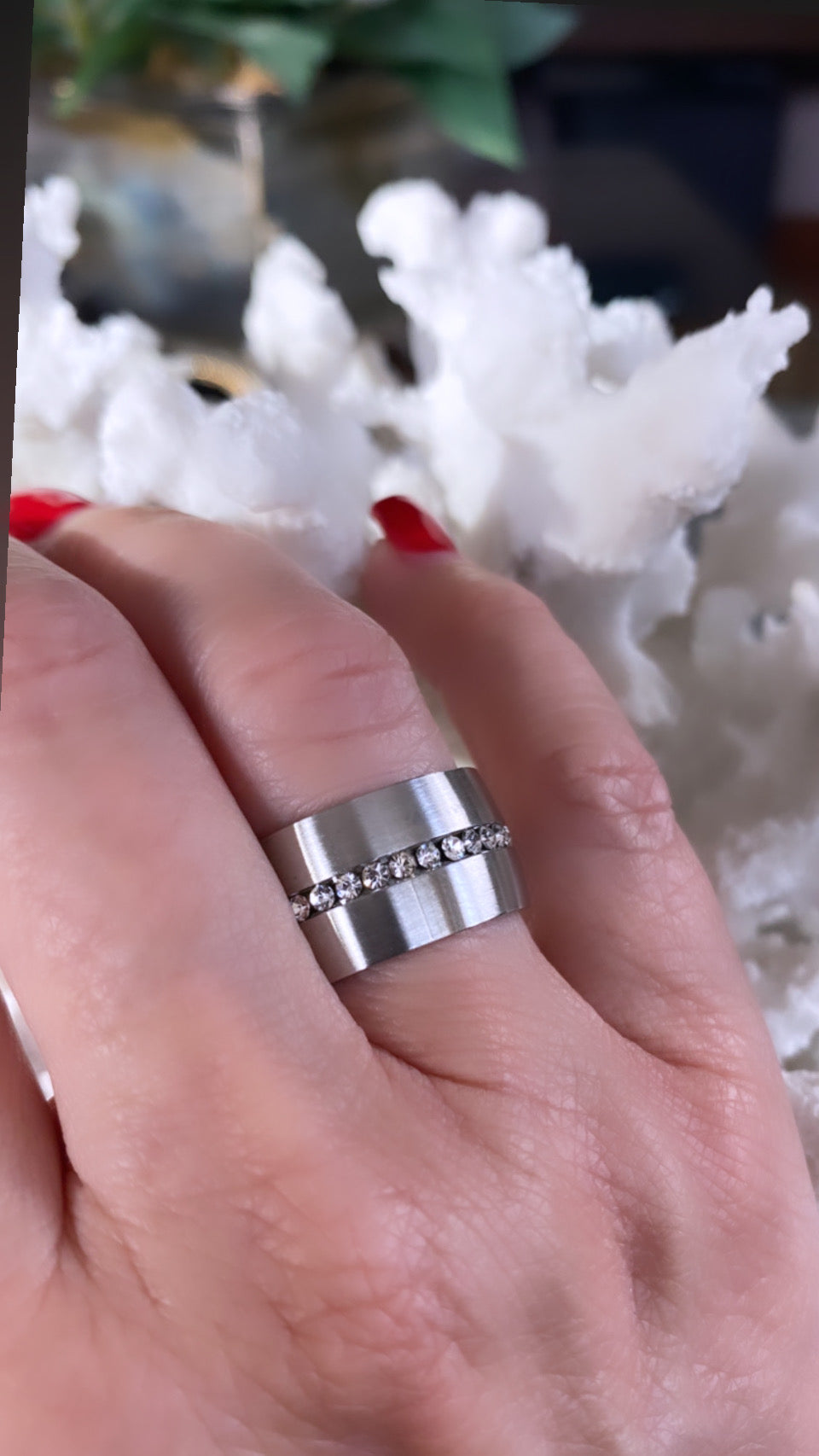 Anillo alianza brillantitos