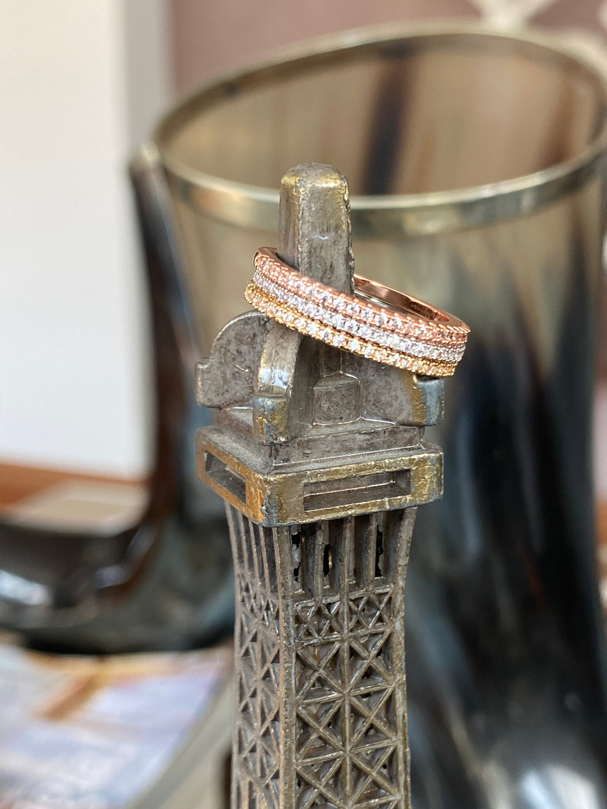 Anillos triple alianza, estilo cartier