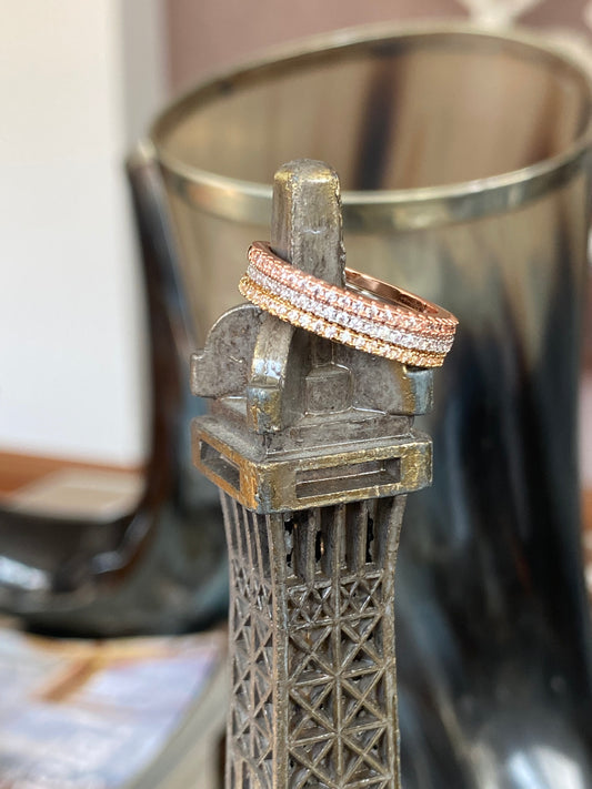 Anillos triple alianza, estilo cartier